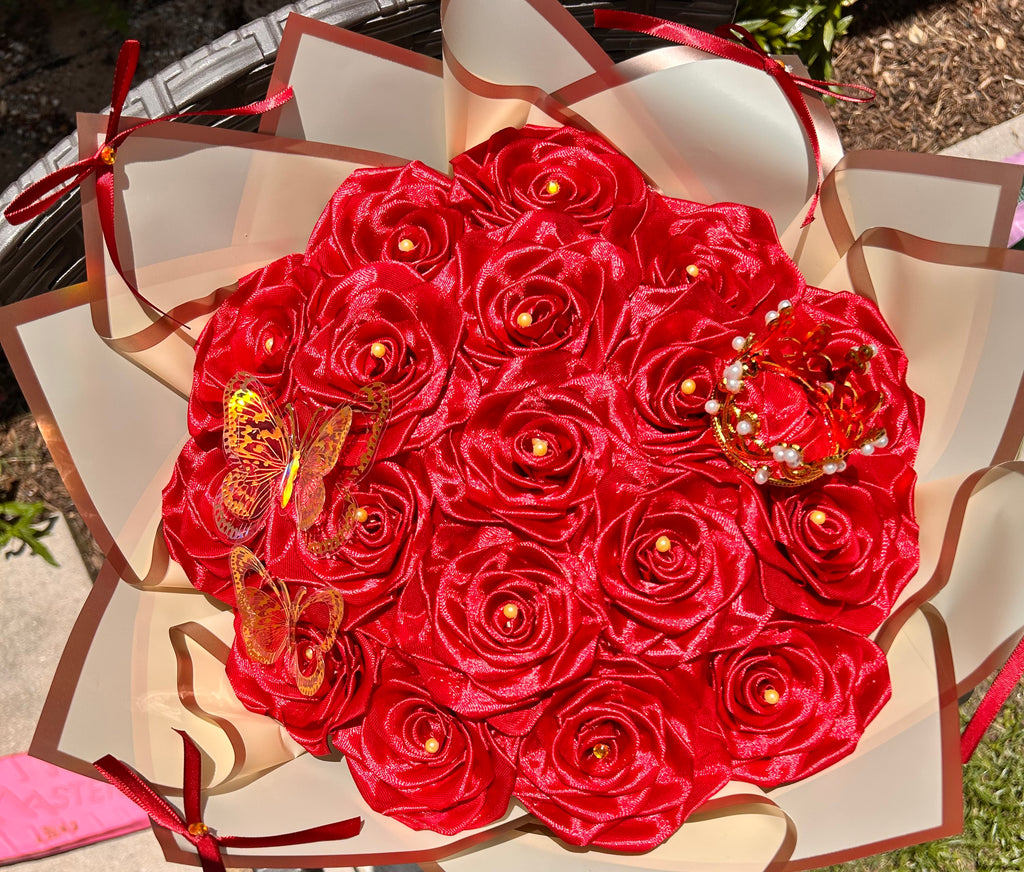 Red Eternal Rose Bouquet