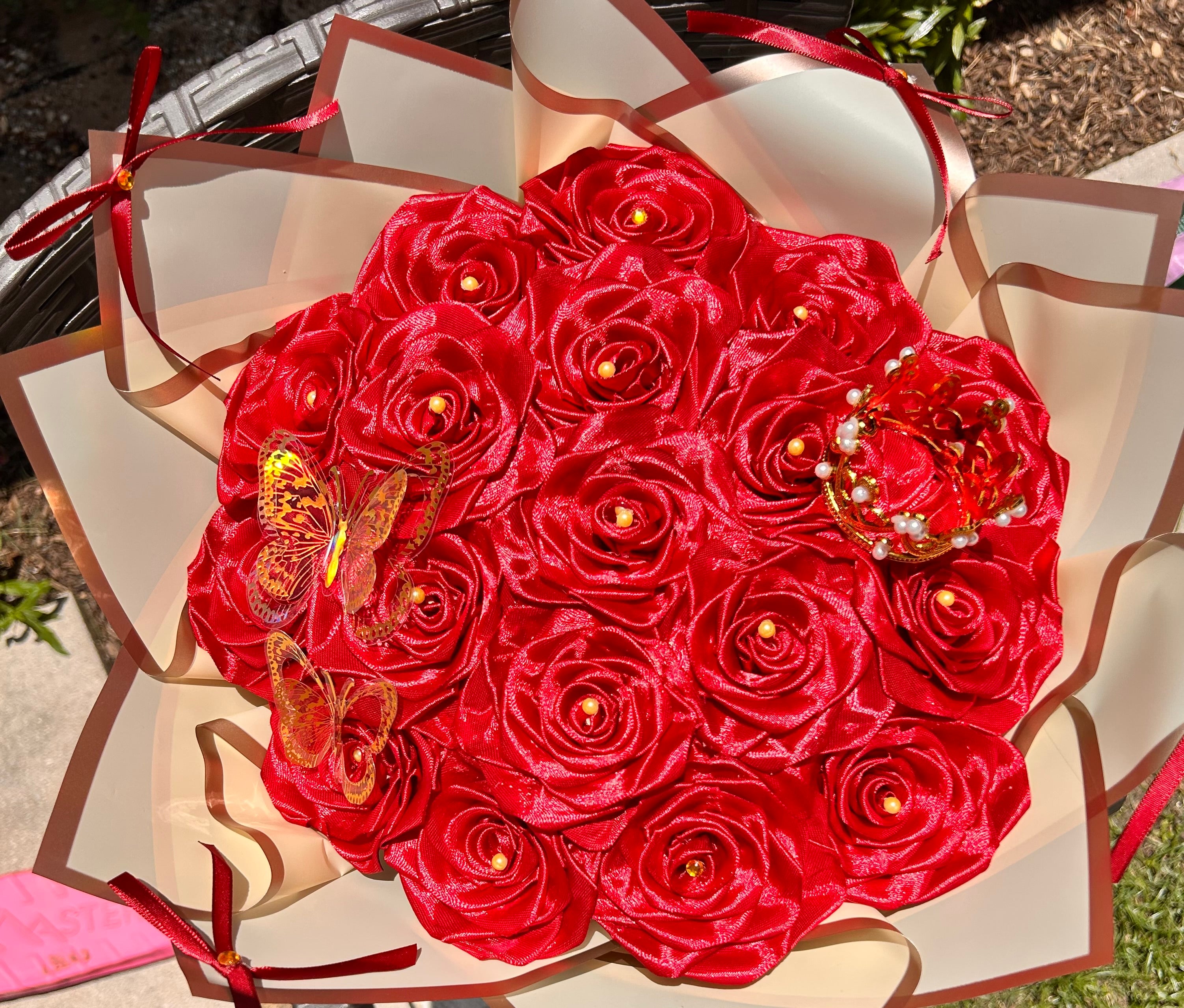 Red Eternal Rose Bouquet
