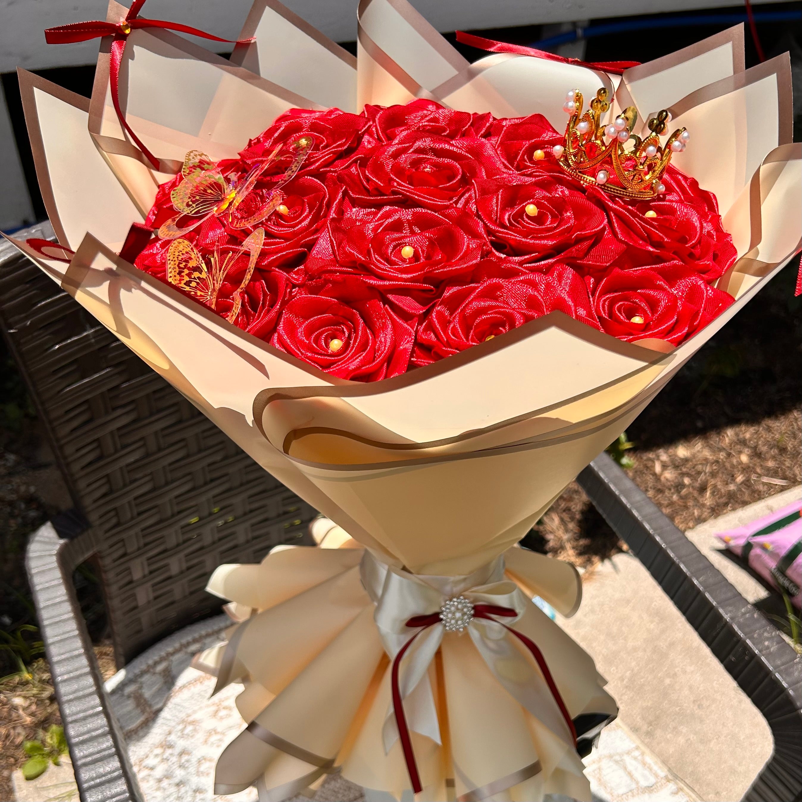 Red Eternal Rose Bouquet