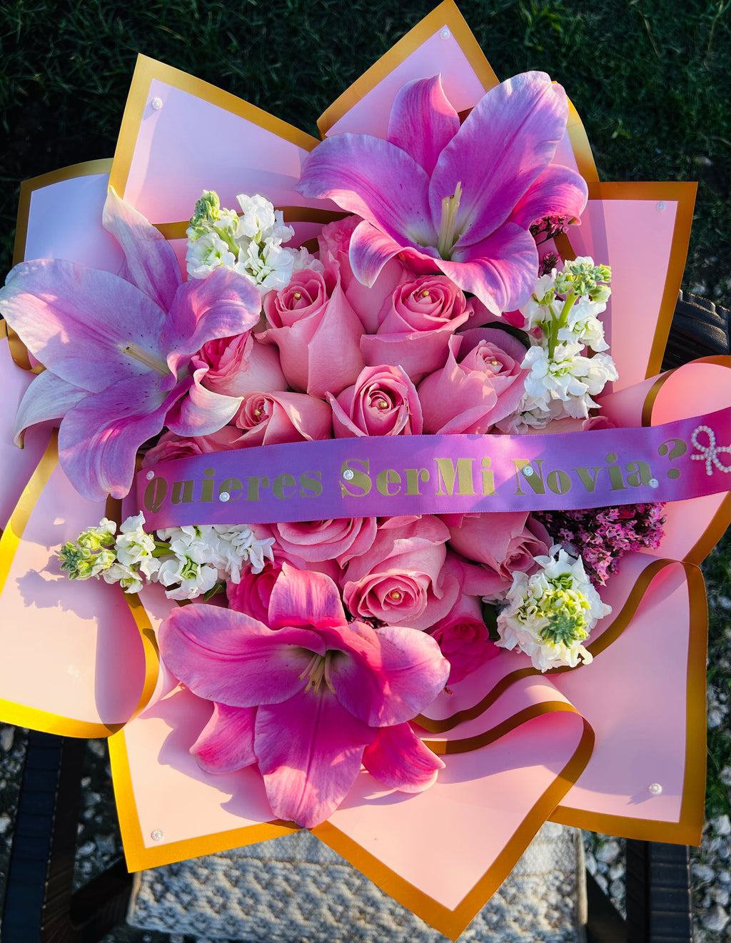 15 count pink rose