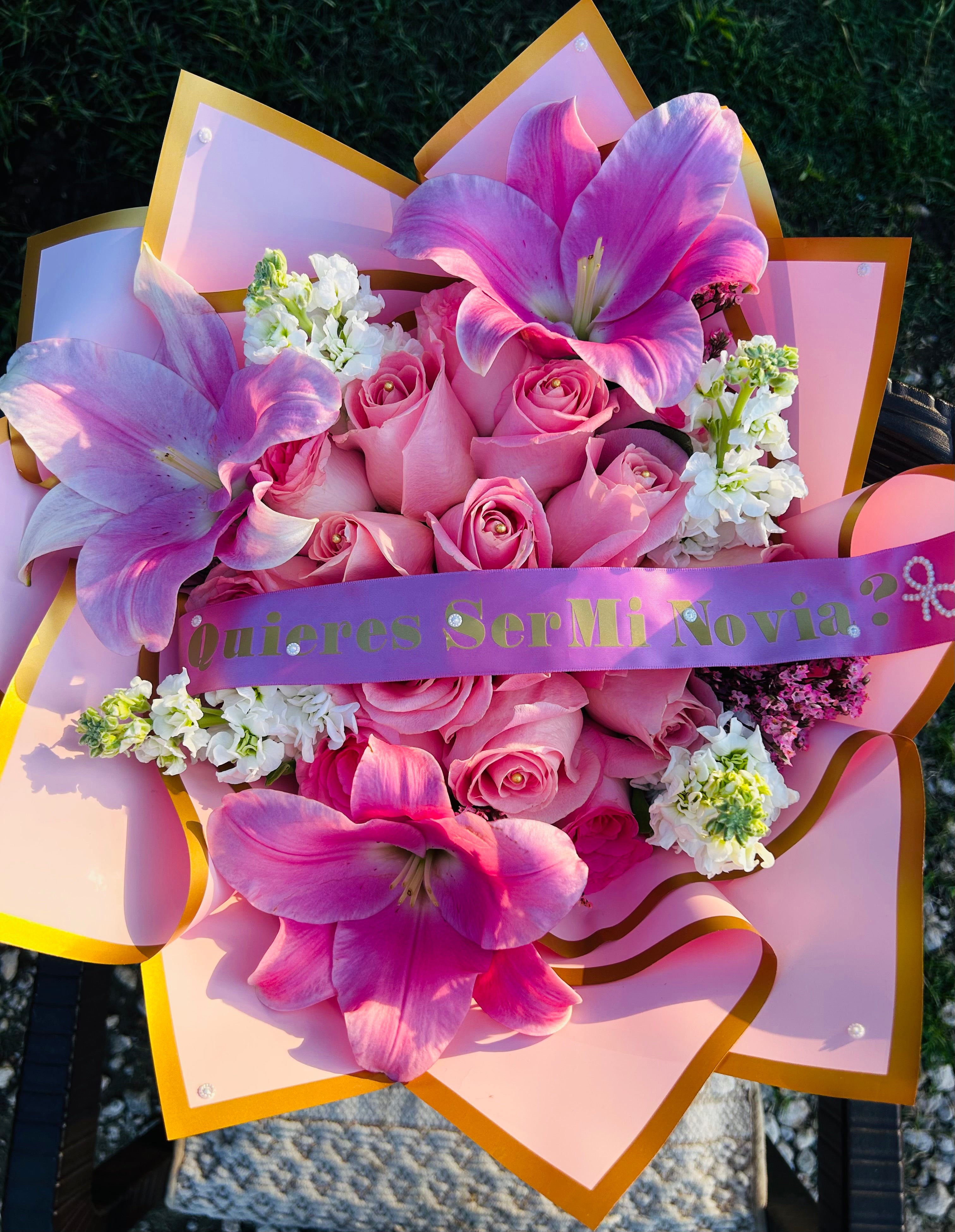 15 count pink rose