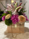 Blushing Elegance Purse Bouquet