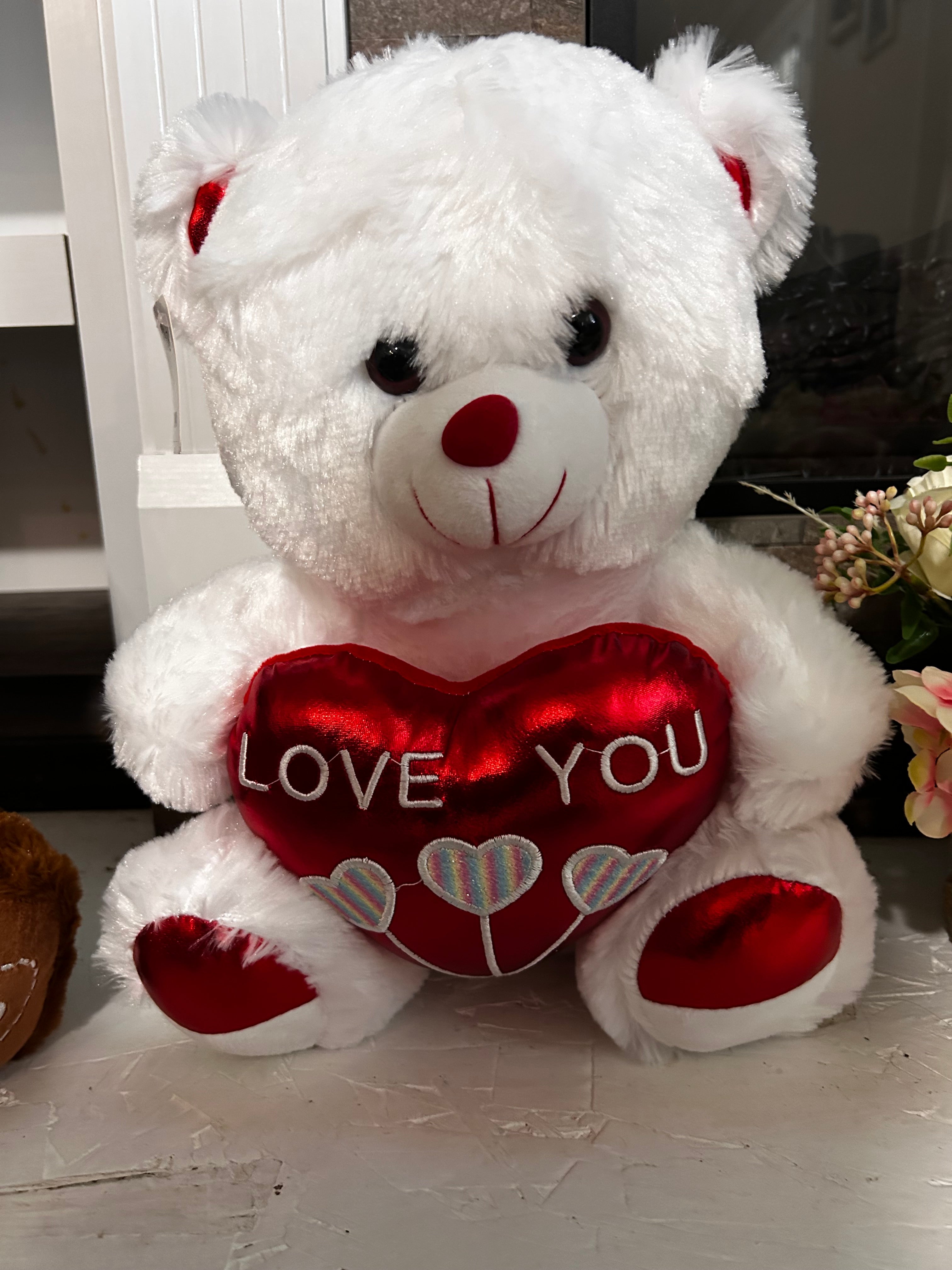White Teddy “ I Love You”