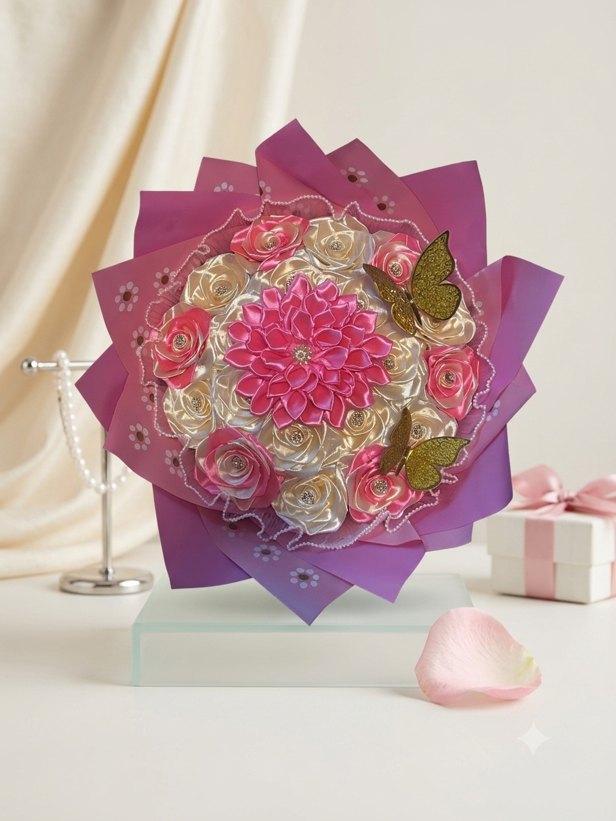 The Royal EternalSatin Ribbon Bouquet