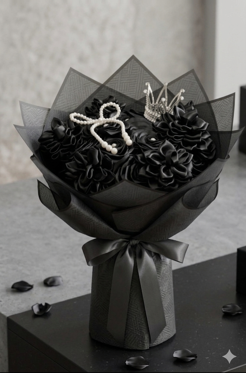 Midnight Noir Eternal Rose Bouquet