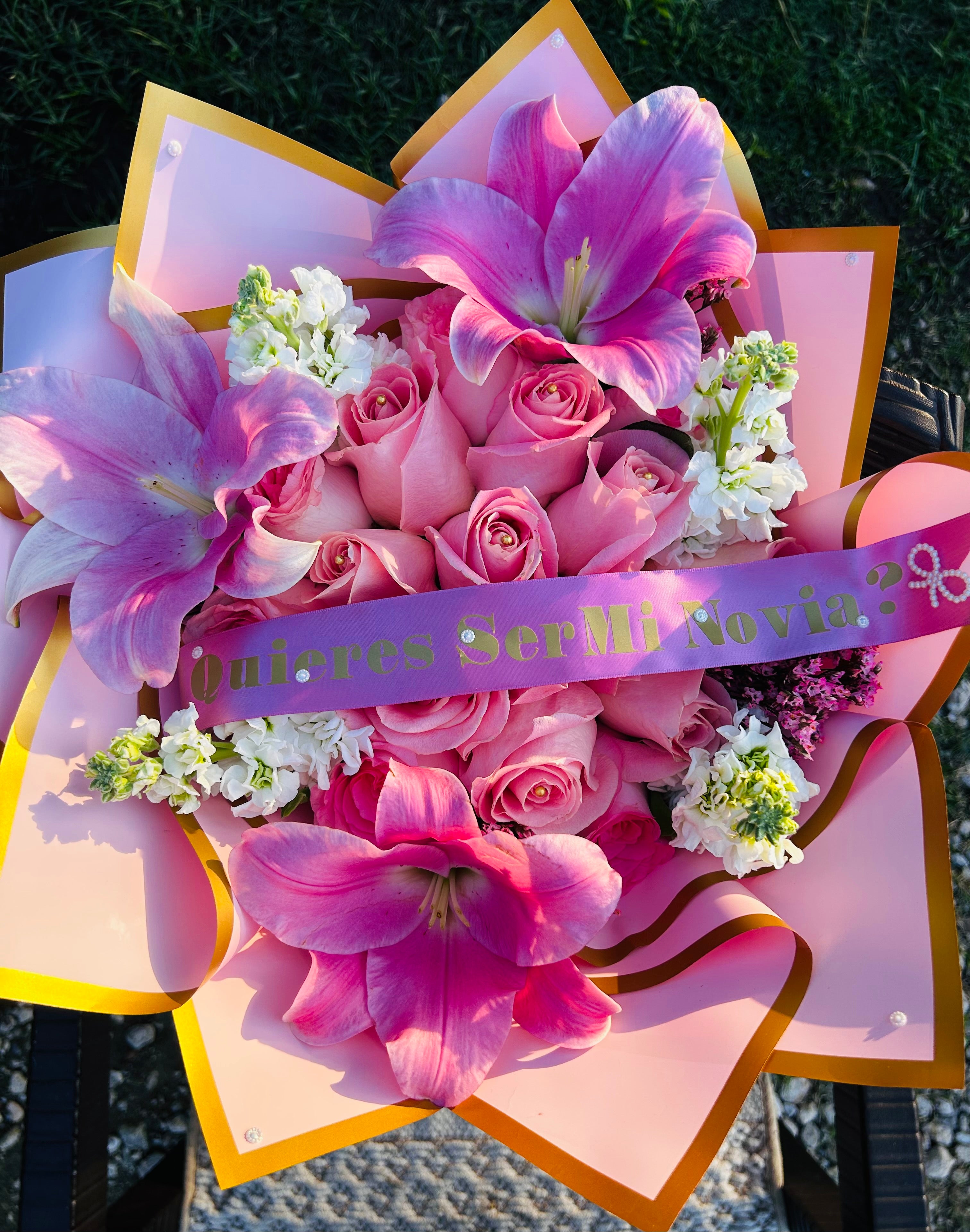 15 count pink rose