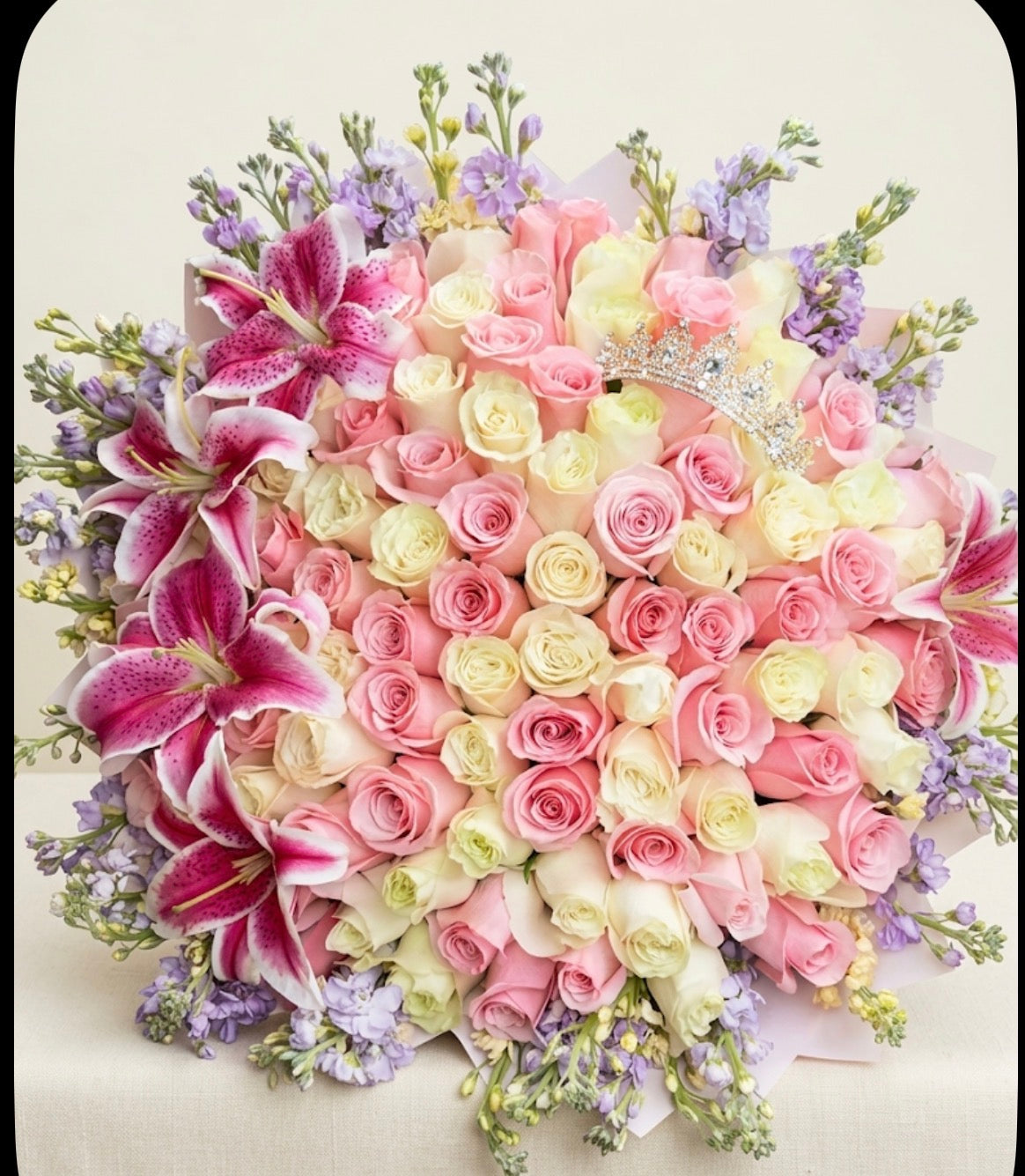 Pink & White