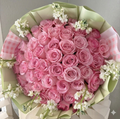 50 Pink Rose Ramo